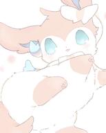 amount:solo blep body-type:feral body-type:slightly-chubby fluffified series:eeveelutions series:pokemon species:sylveon style:kawaii style:playful // 770x958 // 46KB
