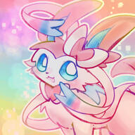 amount:solo body-type:feral fluffified series:eeveelutions series:pokemon species:sylveon style:grainy-lines style:outline style:playful style:rainbow // 2500x2500 // 3.1MB