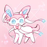 amount:solo body-type:feral series:eeveelutions series:pokemon species:sylveon style:girly style:lines-effected-by-lighting style:one-color style:pastel-colors style:pink // 2000x2000 // 1.6MB