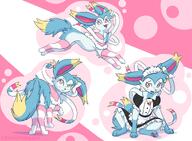 amount:multiple amount:solo body-type:feral cloak freckles hall-of-fame:bronze hall-of-fame:silver maid oc outfit series:eeveelutions series:pokemon species:sylveon style:girly style:multiple-scenarios style:very-girly thigh-highs // 3000x2200 // 554KB