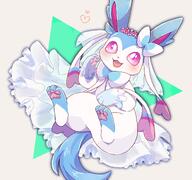 amount:solo body-type:feral dress feminine flower hall-of-fame:bronze hall-of-fame:gold hall-of-fame:silver maid outfit series:eeveelutions series:pokemon species:shiny-pokemon species:sylveon style:abstract-background style:girly style:kawaii style:playful style:very-kawaii wearing-flower wedding-dress // 2048x1924 // 320KB