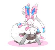 amount:pair body-type:feral series:eeveelutions series:pokemon species:sylveon species:wooloo style:playful // 1100x1000 // 81KB
