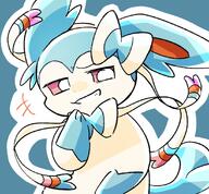 amount:solo body-type:feral mischevious series:eeveelutions series:pokemon snicker species:shiny-pokemon species:sylveon style:outline // 1400x1300 // 235KB