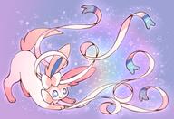 amount:solo body-type:feral hall-of-fame:bronze series:eeveelutions series:pokemon species:sylveon style:girly style:kawaii style:rainbow style:sparkly style:very-girly // 4096x2820 // 579KB