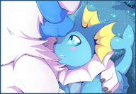 affection amount:pair atmosphere:field body-type:feral cuddling hall-of-fame:bronze series:eeveelutions series:pokemon species:absol species:vaporeon style:kawaii style:very-kawaii // 1400x968 // 815KB