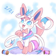amount:solo body-type:feral happy ribbons series:eeveelutions series:pokemon species:sylveon style:painted style:playful style:watercolor // 1650x1650 // 1.1MB
