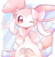 amount:solo body-type:feral hall-of-fame:bronze heart-eyes series:eeveelutions series:pokemon species:sylveon style:abstract-background style:pastel-colors style:playful style:striped-background // 1309x1350 // 132KB