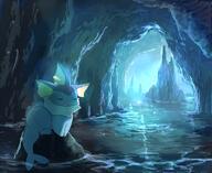 amount:solo atmosphere:cavern body-type:feral body-type:slightly-chubby series:eeveelutions series:pokemon species:vaporeon // 1200x980 // 1.3MB
