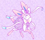 amount:solo body-type:feral dress happy outfit series:eeveelutions series:pokemon species:sylveon style:checkered style:detailed-pattern style:girly style:playful // 1834x1630 // 465KB