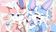amount:pair body-type:feral happy nervous oc scarf series:eeveelutions series:pokemon species:shiny-pokemon species:sylveon style:abstract-background style:border style:dithering style:outline style:playful style:very-playful // 2048x1170 // 281KB