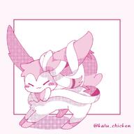 amount:solo body-type:feral series:eeveelutions series:pokemon species:sylveon style:dithering style:thin-border // 1000x1000 // 114KB