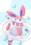 amount:solo atmosphere:bubbles body-type:feral series:eeveelutions series:pokemon species:sylveon // 1328x1924 // 171KB