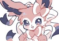 amount:solo body-type:feral series:eeveelutions series:pokemon species:sylveon style:kawaii style:scribbles // 1970x1351 // 188KB