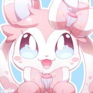 amount:solo body-type:feral series:eeveelutions series:pokemon species:sylveon style:icon style:kawaii style:outline style:pastel-colors // 1250x1250 // 133KB