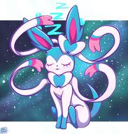 amount:solo atmosphere:space body-type:feral relaxed series:eeveelutions series:pokemon species:shiny-pokemon species:sylveon // 1788x1881 // 304KB