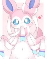 amount:solo body-type:anthro hall-of-fame:bronze hall-of-fame:silver inviting nomming nomming-self series:eeveelutions series:pokemon species:sylveon style:kemono // 1610x2016 // 304KB