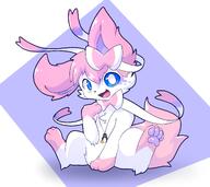 amount:solo body-type:feral necklace nerdy oc series:eeveelutions series:pokemon species:sylveon style:girly style:playful // 1800x1600 // 159KB