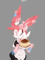amount:solo body-type:anthro body-type:semi-anthro food maid outfit series:eeveelutions series:pokemon species:sylveon // 1540x2048 // 137KB
