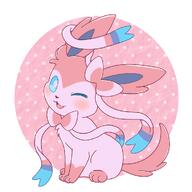 amount:solo body-type:feral series:eeveelutions series:pokemon species:sylveon style:kawaii style:noisy // 1000x1000 // 468KB