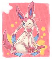 amount:solo body-type:feral series:eeveelutions series:pokemon species:sylveon style:girly style:one-color style:pink // 818x935 // 750KB