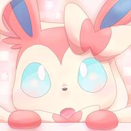 amount:solo atmosphere:bedroom body-type:feral series:eeveelutions series:pokemon species:sylveon style:girly style:one-color style:pink // 500x500 // 265KB