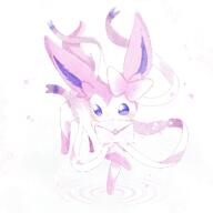 amount:solo body-type:feral holding-object holding-object-in-mouth letters series:eeveelutions series:pokemon species:sylveon style:girly style:one-color style:pink style:playful // 1280x1280 // 104KB