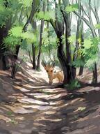 amount:solo atmosphere:cliffside atmosphere:forest atmosphere:sunlight body-type:feral hall-of-fame:bronze hall-of-fame:silver series:eeveelutions series:pokemon species:leafeon style:kawaii style:painted // 1536x2048 // 484KB