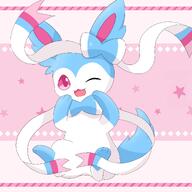 amount:solo body-type:feral series:eeveelutions series:pokemon species:shiny-pokemon species:sylveon style:girly style:one-color style:pastel-colors style:pink // 2048x2048 // 350KB