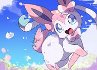 amount:solo atmosphere:flowers atmosphere:sunlight body-type:feral flower series:eeveelutions series:pokemon species:sylveon // 2048x1484 // 2.2MB