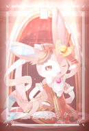 amount:solo atmosphere:regal body-type:feral hall-of-fame:bronze hall-of-fame:silver series:eeveelutions series:pokemon species:sylveon style:girly style:sparkly style:thin-border wearing-bow wink // 1378x2039 // 1.7MB