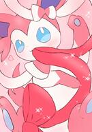 amount:solo body-type:feral bow hall-of-fame:bronze hall-of-fame:silver nomming series:eeveelutions series:pokemon species:sylveon style:girly style:kawaii style:one-color style:pink style:sparkly style:very-girly wearing-bow // 1443x2048 // 1.5MB