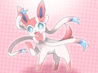amount:solo body-type:feral series:eeveelutions series:pokemon species:sylveon style:abstract-background style:dithering style:girly style:one-color style:pink // 2048x1536 // 212KB
