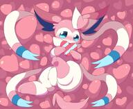amount:solo atmosphere:valentines-day body-type:feral embarrassed series:eeveelutions series:pokemon species:sylveon style:very-girly visibly-shy // 2048x1677 // 1.1MB