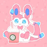 amount:solo body-type:feral drink series:eeveelutions series:pokemon species:sylveon style:abstract-background style:chibi style:girly style:playful style:simple-colors // 600x600 // 136KB