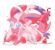 amount:solo atmosphere:flowers body-type:feral hall-of-fame:bronze rose series:eeveelutions series:pokemon species:sylveon // 2048x1855 // 2.2MB