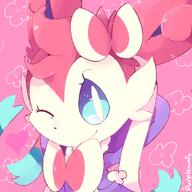 amount:solo artist:purpleninfy body-type:feral hall-of-fame:bronze hall-of-fame:gold hall-of-fame:silver hoodie series:eeveelutions series:pokemon species:sylveon style:girly style:icon style:kawaii style:pastel-colors style:playful style:very-girly style:very-playful sweater wink // 1000x1000 // 451KB