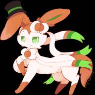 amount:solo body-type:feral oc series:eeveelutions series:pokemon smug species:sylveon top-hat visual-teasing // 1000x1000 // 476KB