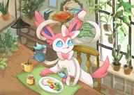 amount:solo atmosphere:garden atmosphere:home atmosphere:zen-garden body-type:feral food making-food series:eeveelutions series:pokemon species:sylveon style:painted tea // 1920x1369 // 404KB