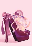 amount:solo atmosphere:fashion body-type:feral feminine flower hall-of-fame:bronze high-heels series:eeveelutions series:pokemon species:sylveon style:girly style:kawaii style:painted style:very-girly wearing-bow wearing-flower // 1423x2048 // 1.6MB