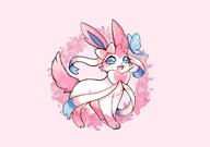 amount:solo atmosphere:petals atmosphere:sakura body-type:feral butterflies series:eeveelutions series:pokemon species:sylveon style:girly style:kawaii style:outline // 2048x1436 // 1.1MB