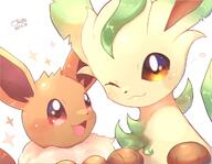 amount:pair amount:solo body-type:feral series:eeveelutions series:pokemon species:eevee species:leafeon style:kawaii // 1024x797 // 96KB