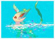 amount:solo atmosphere:flowers body-type:feral series:eeveelutions series:pokemon species:leafeon style:3d style:minimalistic style:noisy // 4093x2894 // 23MB