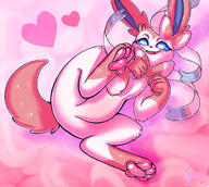 amount:solo body-type:feral hall-of-fame:bronze series:eeveelutions series:pokemon species:sylveon style:girly style:one-color style:pink style:playful style:sparkly style:very-girly // 944x846 // 125KB