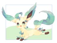 amount:solo body-type:feral series:eeveelutions series:pokemon species:leafeon wearing-bow // 2435x1868 // 900KB