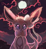 amount:solo atmosphere:evil atmosphere:stormy body-type:feral series:eeveelutions series:pokemon species:sylveon // 1019x1090 // 864KB