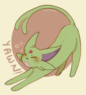 amount:solo body-type:feral species:shiny-pokemon stretching yawn // 540x596 // 48KB