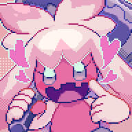 amount:solo body-type:semi-anthro species:tinkaton style:dithering style:pixel-art // 540x540 // 95KB