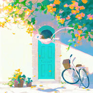 amount:solo atmosphere:garden atmosphere:home body-type:semi-anthro plants species:mew style:noisy // 540x540 // 138KB