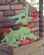 amount:solo atmosphere:farm atmosphere:field body-type:feral forehead-gem series:eeveelutions series:pokemon species:applin species:espeon species:shiny-pokemon style:kawaii // 1263x1600 // 294KB