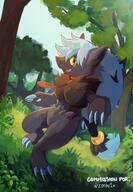 amount:solo atmosphere:forest body-type:semi-anthro oc species:zoroark tie // 1423x2048 // 708KB
